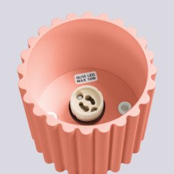 Plafonnier Aurélis 1 peach GU10