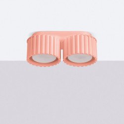 Plafonnier Aurélis 2 peach Gx53