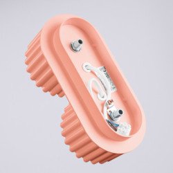 Plafonnier Aurélis 2 peach Gx53