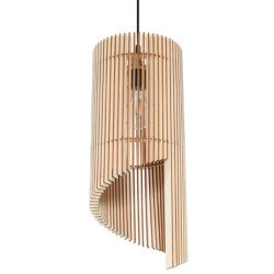 Lampe pendante Lyra en bois