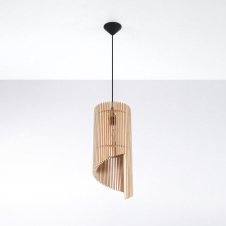 Lampe pendante Lyra en bois