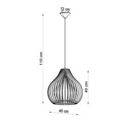 Lampe suspendue Aphelion bois