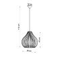 Lampe suspendue Aphelion bois