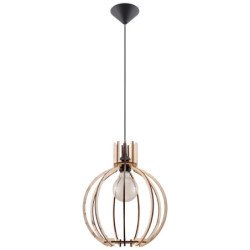 Lampe pendante Arcturus en bois naturel