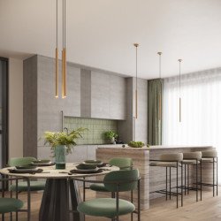 Lampe suspendue Astralis 1 or