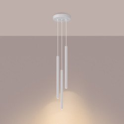 Lampe suspendue Astralis 3P blanc