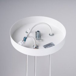 Lampe suspendue Astralis 3P blanc