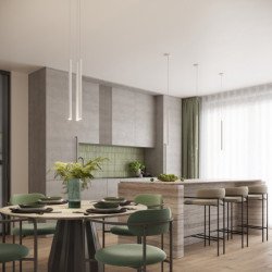 Lampe suspendue Astralis 3P blanc