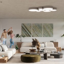 Lampe suspendue Andromeda 45 gris