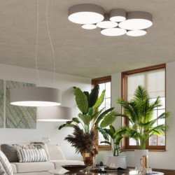 Lampe suspendue Andromeda 45 gris