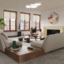 Lampe suspendue Andromeda 45 blanc