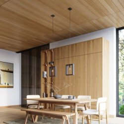 Lampe suspendue Astrelis wengé