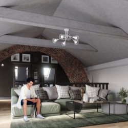 Plafonnier Glisandor 2 blanc