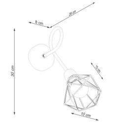 Applique Glisandor 1S noir