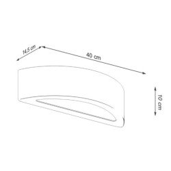 Applique Alcyone béton