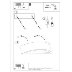 Applique Alcyone béton