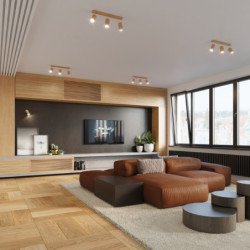 Applique Boreal en bois naturel