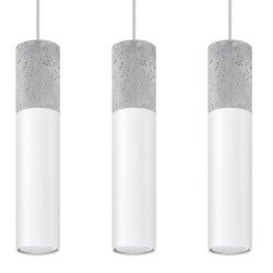 Lampe suspendue Baryon 3L blanc