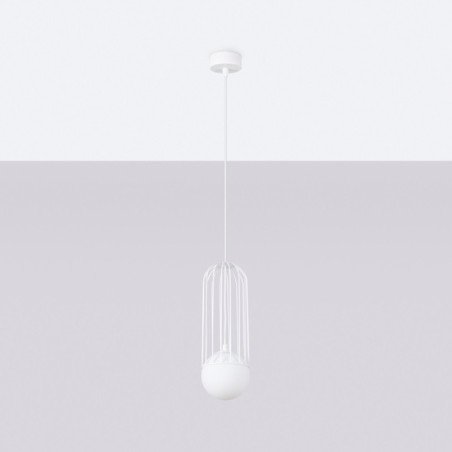 Lampe suspendue Borealys 1 blanc