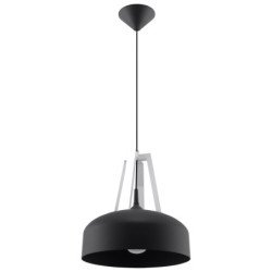 Lampe pendante Cassiopeia noir/blanc