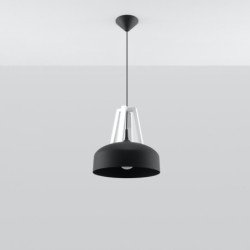 Lampe pendante Cassiopeia noir/blanc
