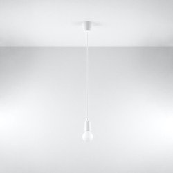 Lampe suspendue Dione 1 blanc