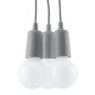 Lampe pendante Dione 3 gris Lampe pendante Dione 3 gris