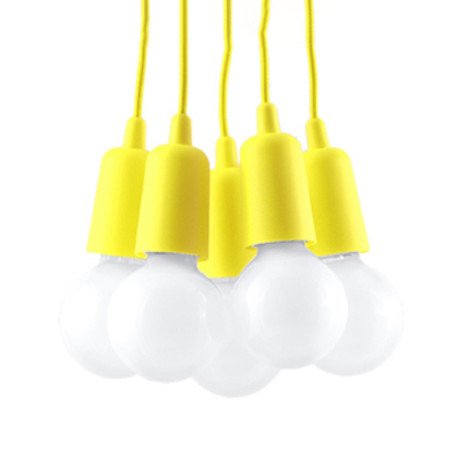Lampe pendante Dione 5 jaune