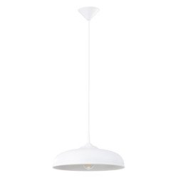 Lampe suspendue Gibbous blanc