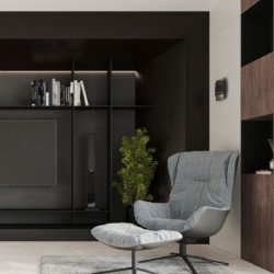 Applique Horizon noir