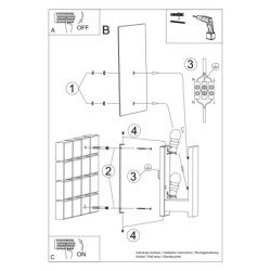 Applique Leonis en bois naturel