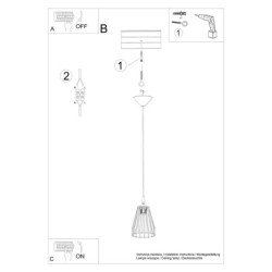Lampe suspendue Lyrid