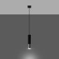 Lampe suspendue Luminous 1 noir/chrome Lampe suspendue Luminous 1 noir/chrome