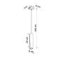 Lampe suspendue Luminous 1 noir/chrome Lampe suspendue Luminous 1 noir/chrome