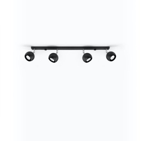 Plafonnier Oculus 4L noir