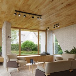 Plafonnier Oculus 4L noir