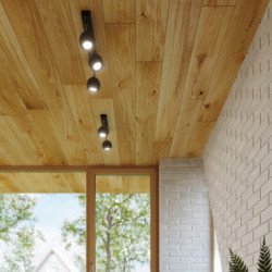 Plafonnier Oculus 4L noir