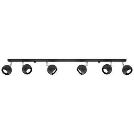 Plafonnier Oculus 6L noir