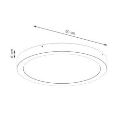 Plafonnier OnyxStar 50 noir LED 3000K