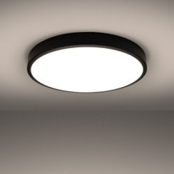 Plafonnier OnyxStar 60 noir LED 3000K