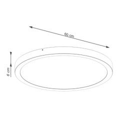 Plafonnier OnyxStar 60 blanc LED 3000K