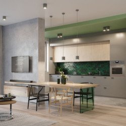 Plafonnier Orbitum 1 gris