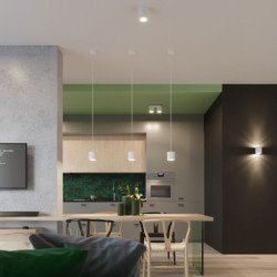 Plafonnier Orbitum 1 blanc