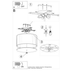 Lustre Noctis 50 blanc