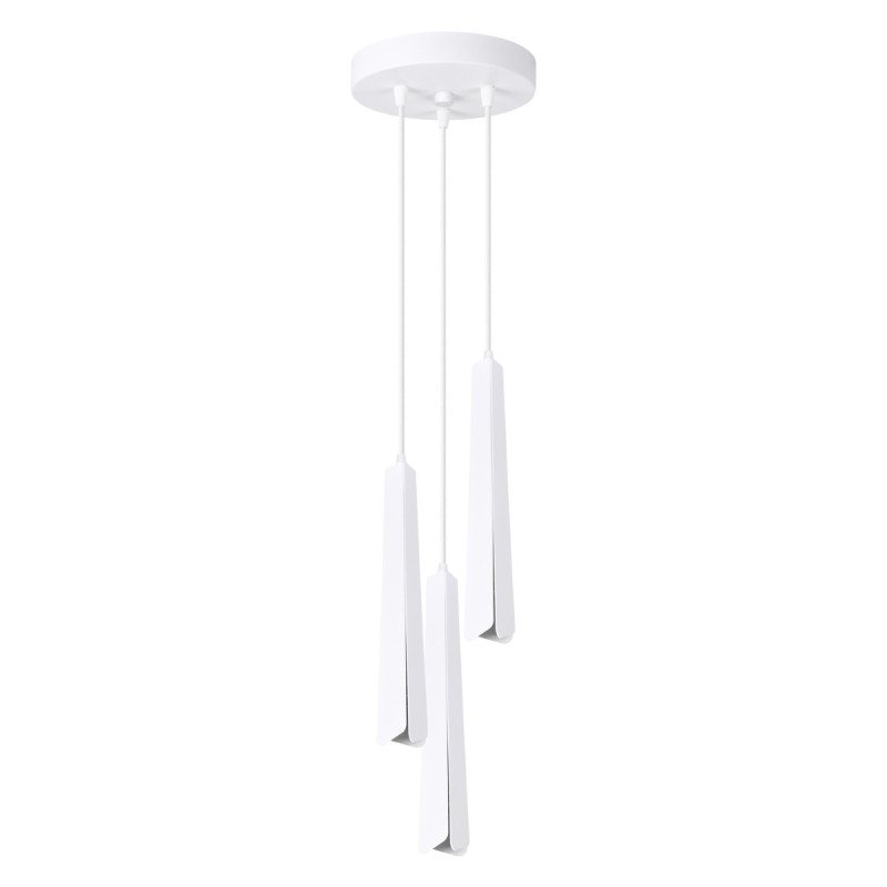 Lampe suspendue Prismatica 3P blanc