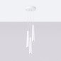 Lampe suspendue Prismatica 3P blanc