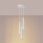 Lampe suspendue Prismatica 3P blanc