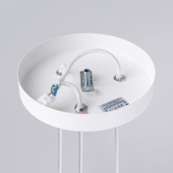 Lampe suspendue Prismatica 3P blanc