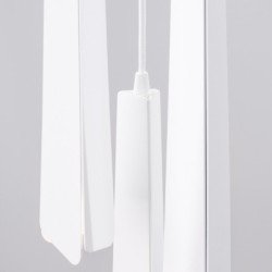 Lampe suspendue Prismatica 3P blanc