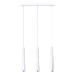Lampe suspendue Prismatica 3L blanc